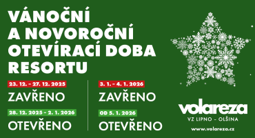 Foto k VÁNOČNÍ A NOVOROČNÍ OTEVÍRACÍ DOBA RESORTU