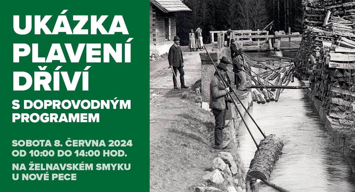 Foto k 8. června 2024 plavení dříví na Želnavském smyku